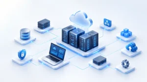 Enterprise computing solutions with cloud servers and IT infrastructure